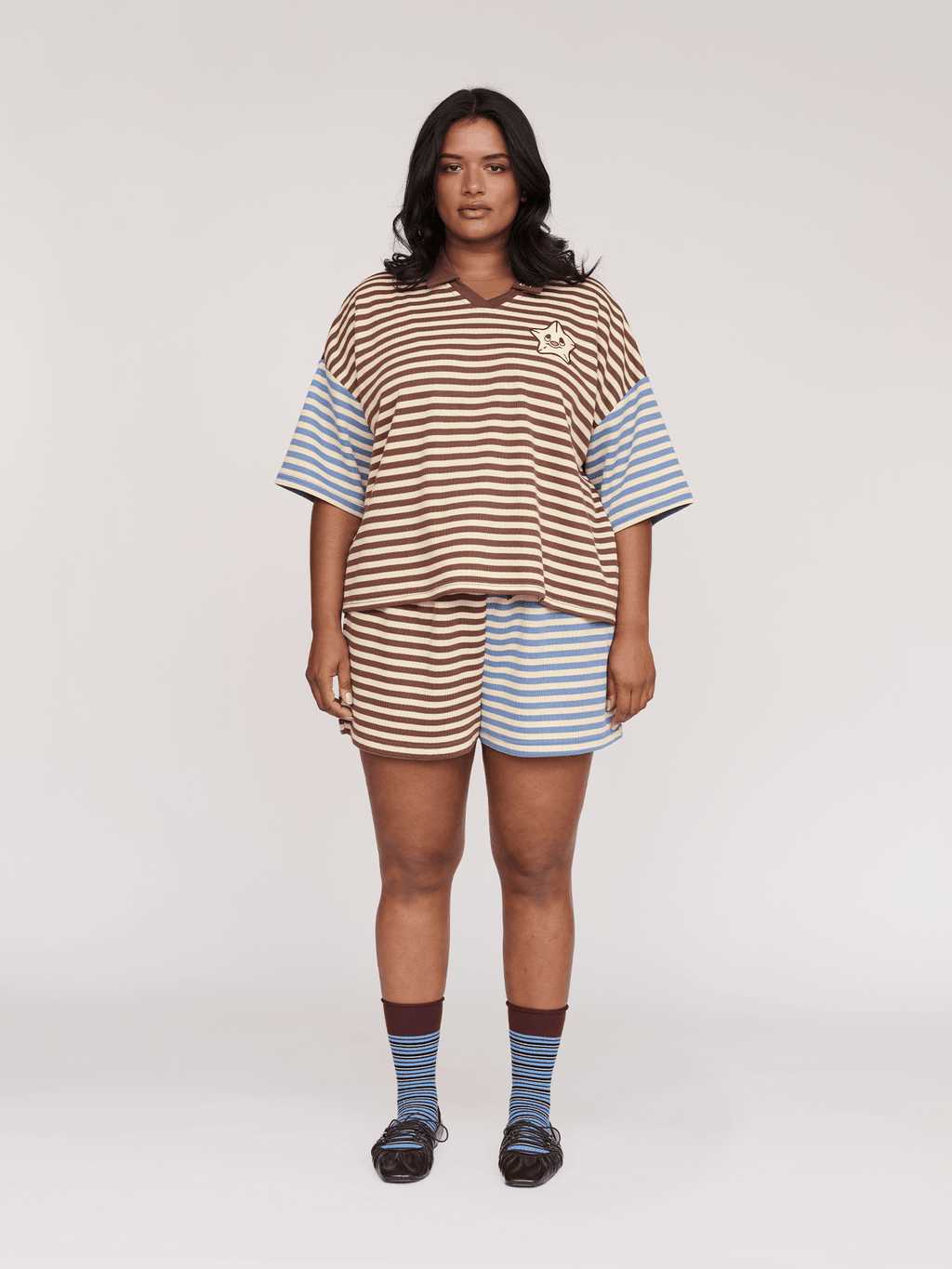 model:Sha wears size XXL and is 5’9”