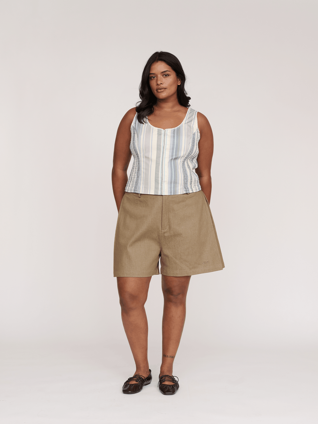 Super Stripey Hook And Eye Top