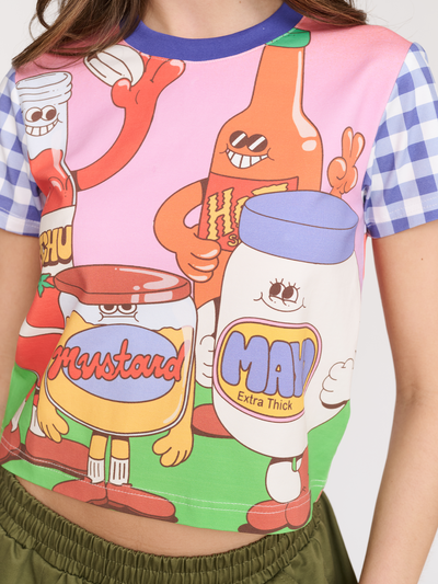 LO x Lauren Martin Condiments Fitted T-shirt - PRE-ORDER SHIPS FROM 03/07