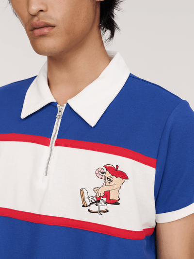 LO x Lauren Martin Apple Zip Polo