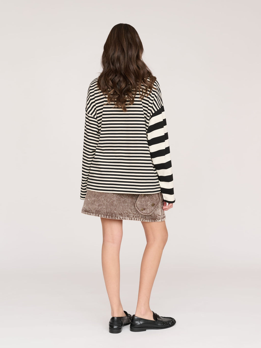 Happy Sad Stripe Long Sleeve T-shirt