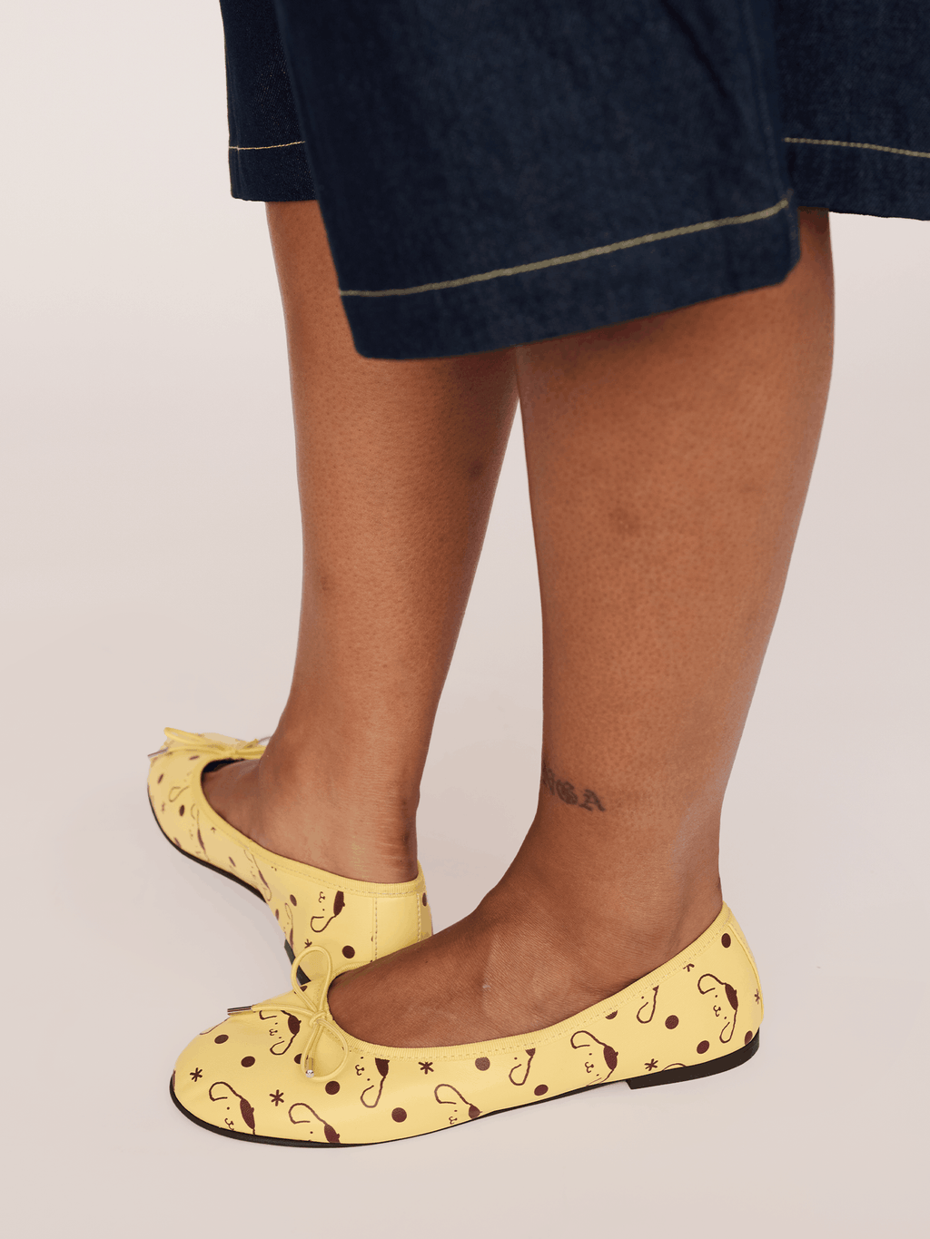 Pompompurin Polka Dot Ballet Flats