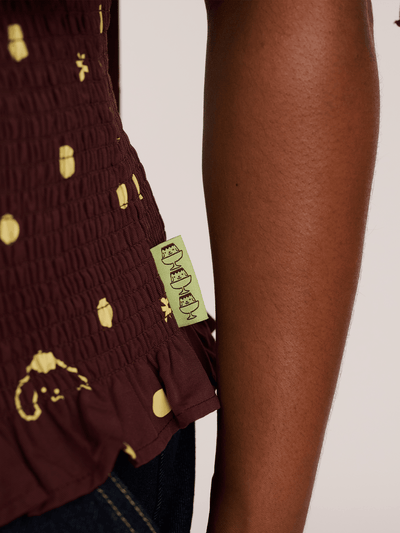 Pompompurin Polka Dot Top - PRE-ORDER SHIPS MID AUGUST