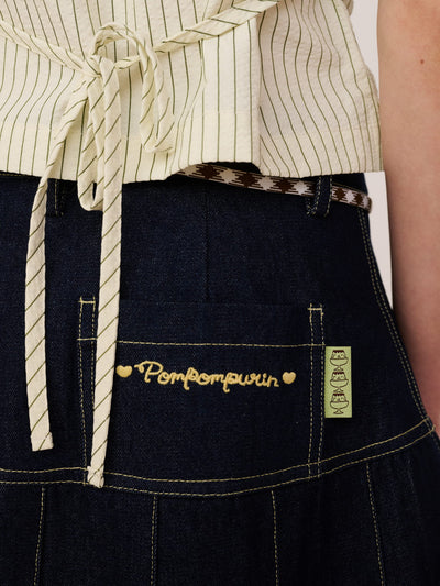 Pompompurin Denim Mini Skirt - PRE-ORDER SHIPS FROM MID AUGUST