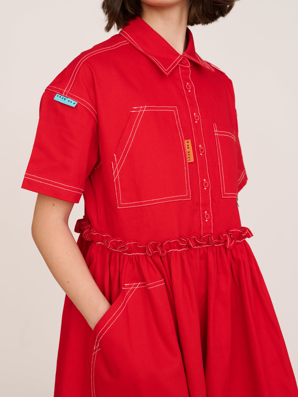Multi Tab Midi Dress