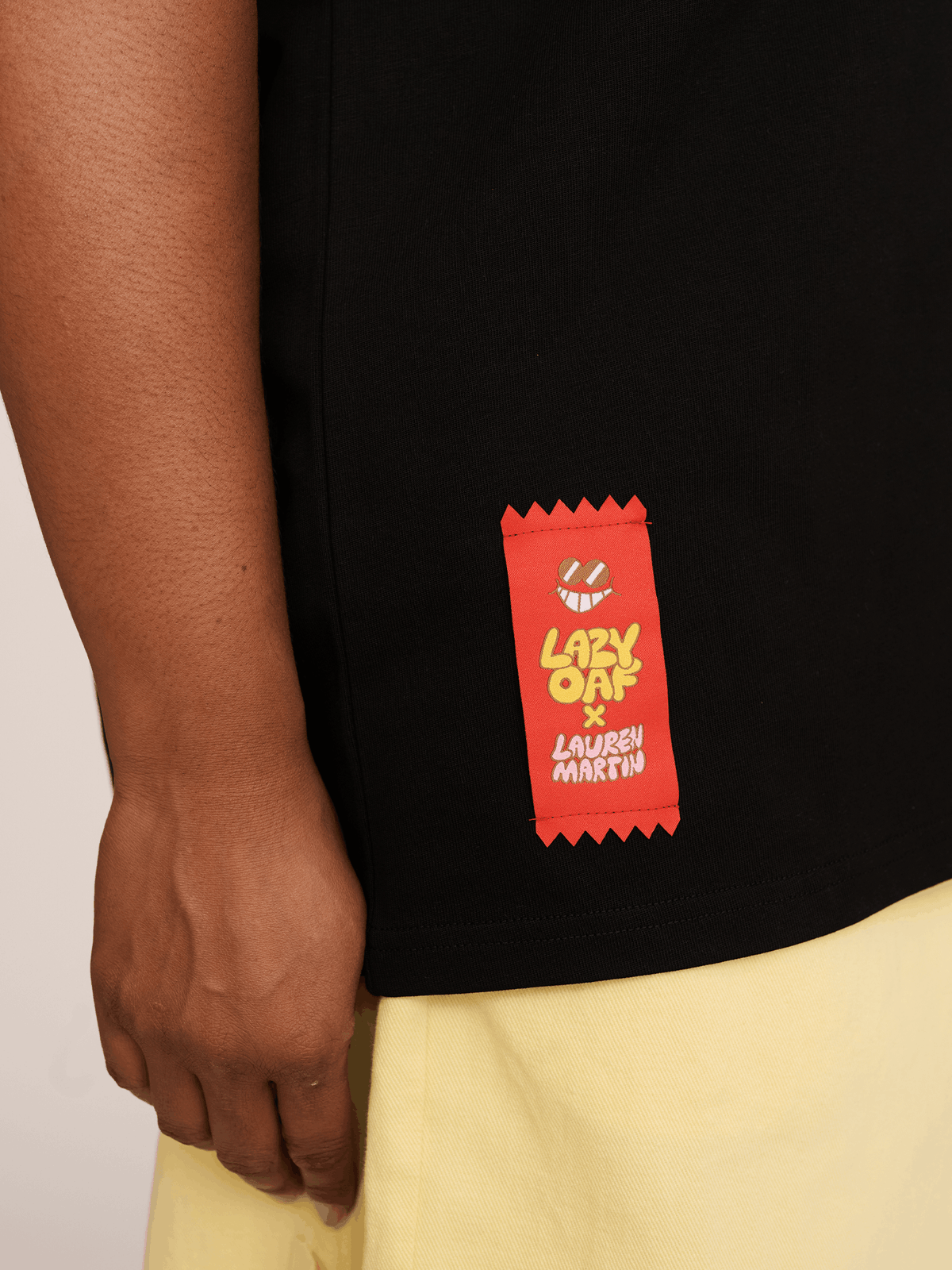 LO x Lauren Martin Oaf Snax Black T-Shirt