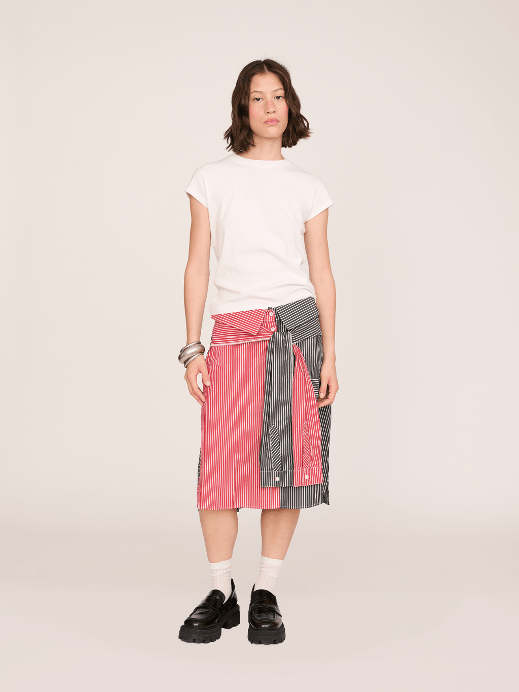 Collared Midi Skirt