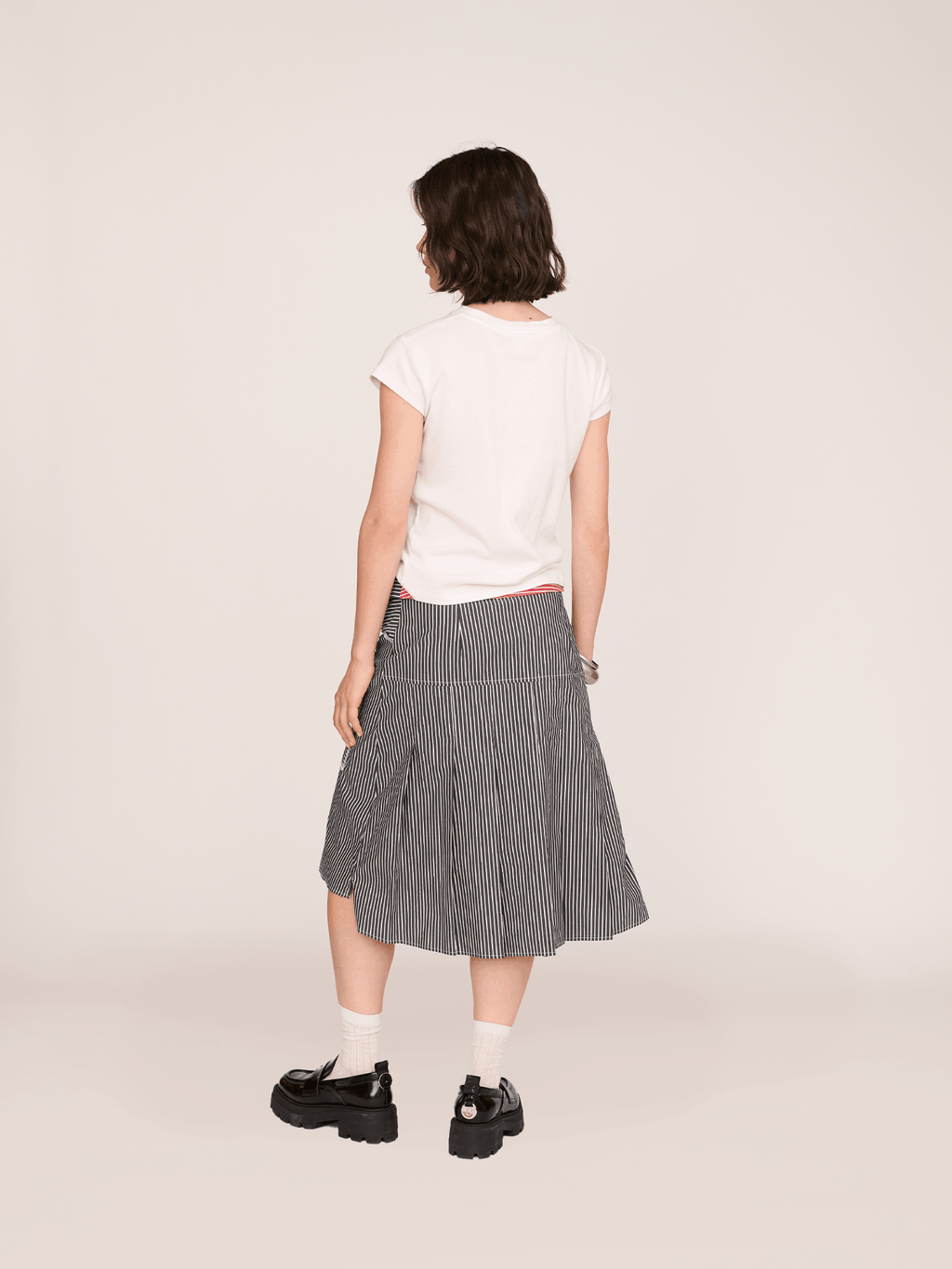 Collared Midi Skirt