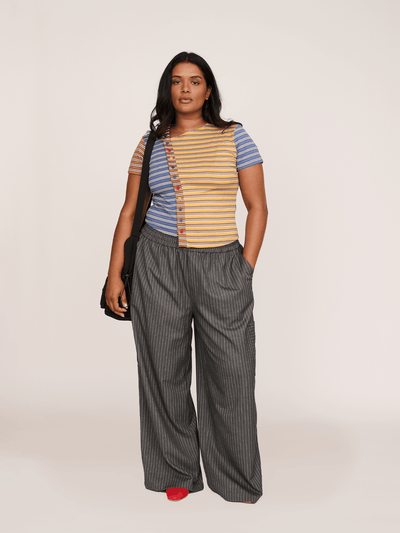 collection-all-trousers, model:Sha wears size XXL and is 5’9”