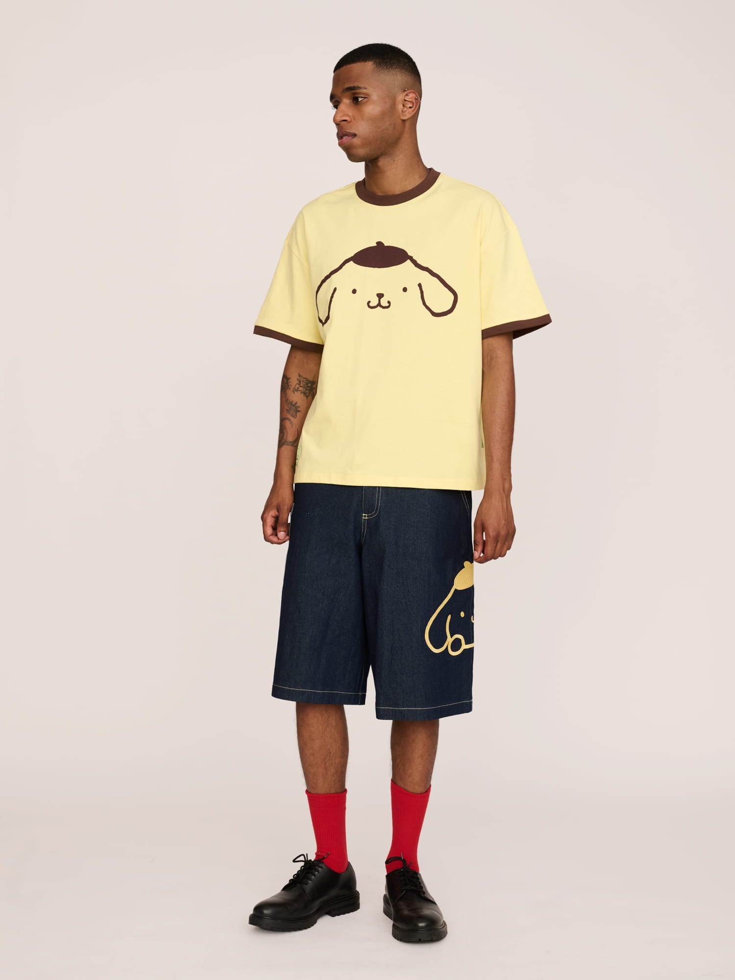 Pompompurin Face T-shirt - PRE-ORDER SHIPS FROM MID AUGUST – Lazy Oaf