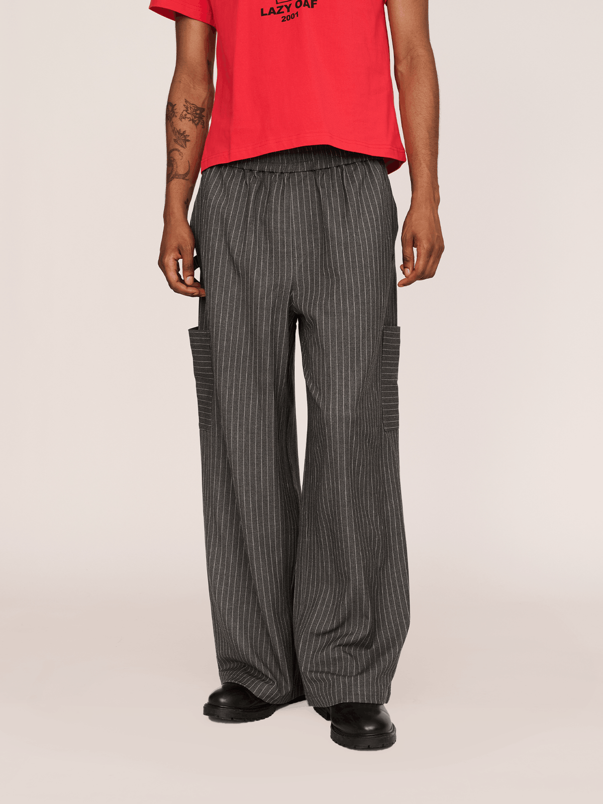 Collection-men-landing, collection-men-new-in-1, collection-men, collection-mens-trousers, collection-mens-bottoms, collection-summer-stripes, model:Paris wears size L and is 6’2”, collection-mens-layering