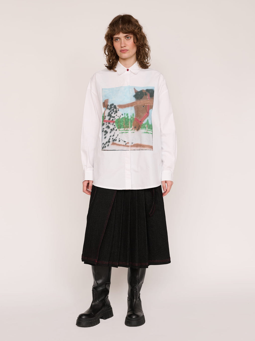 model:Ines wears size S and is 5’8”