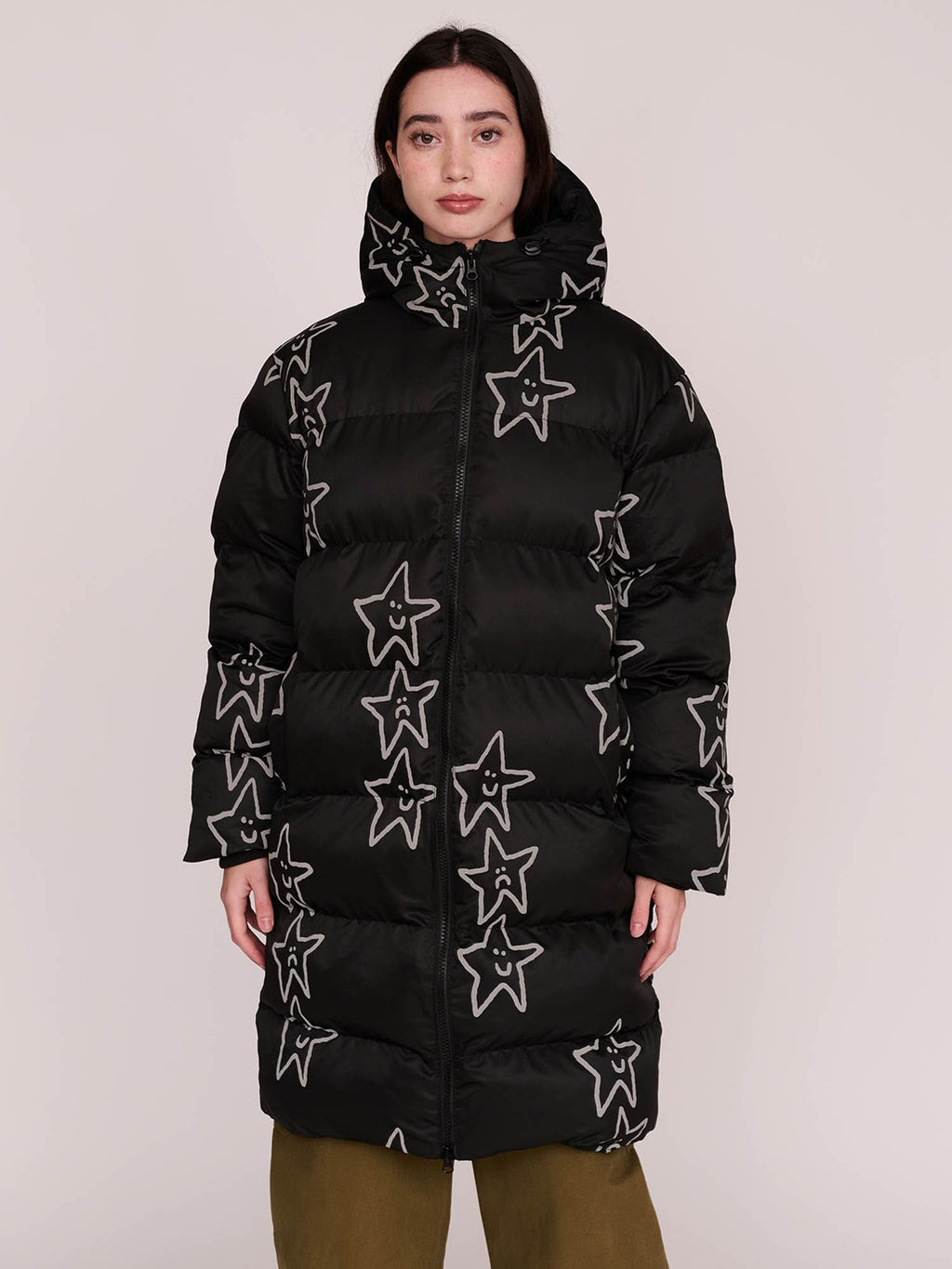 collection-happy-sad, model:Winnie wears size S and is 5’9