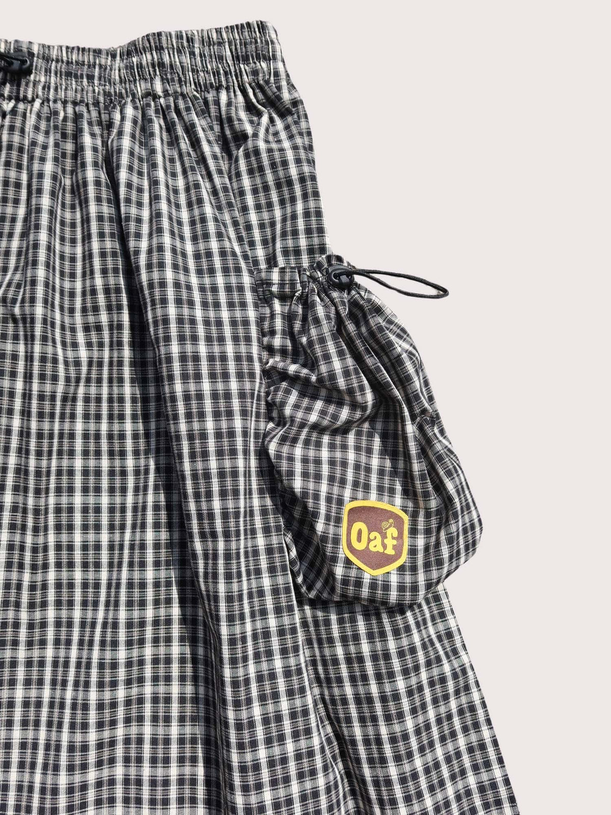 Checked Out Black Skirt