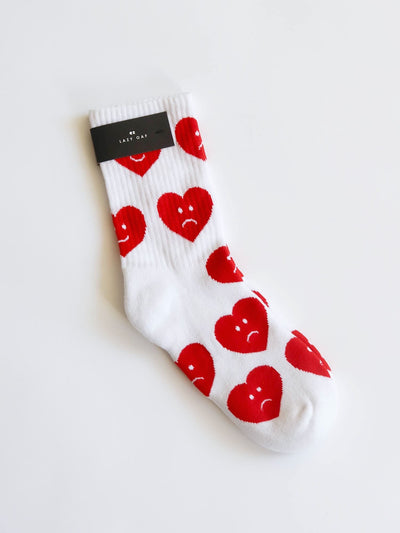 Oaf Heart White Socks