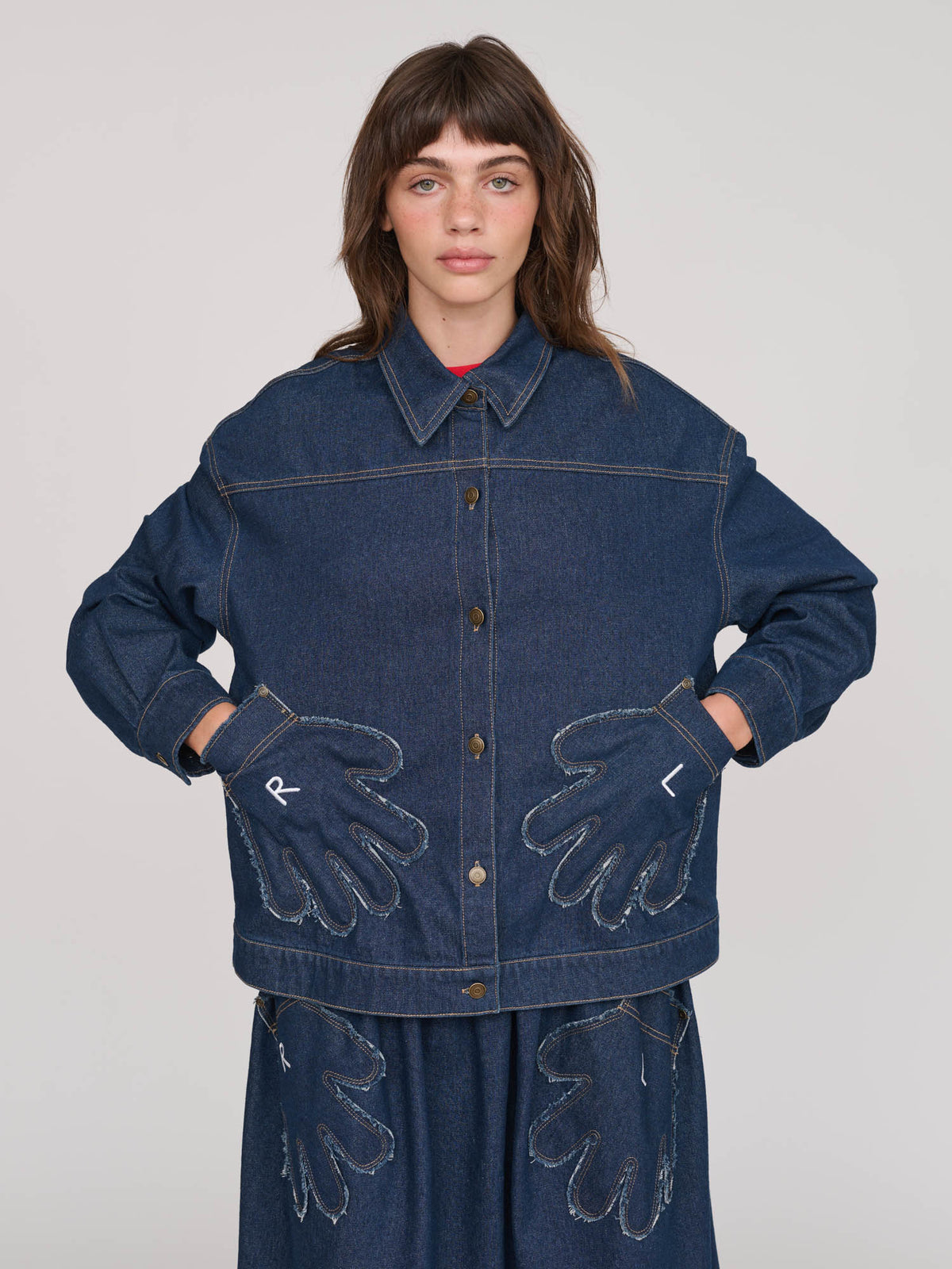 model:Molly wears size S and is 5’ 7”