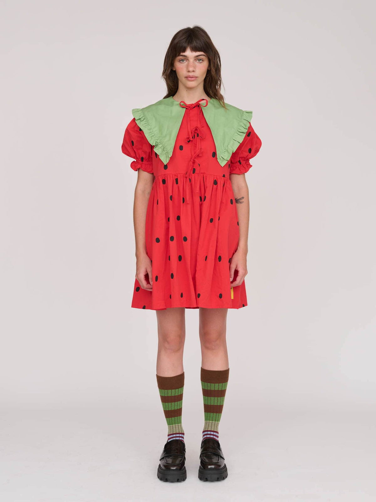 strawberry mini dress – Lazy Oaf tiered sundress Revolve Rielle Draped Dress comfy fit COLOR:Sage Multi
