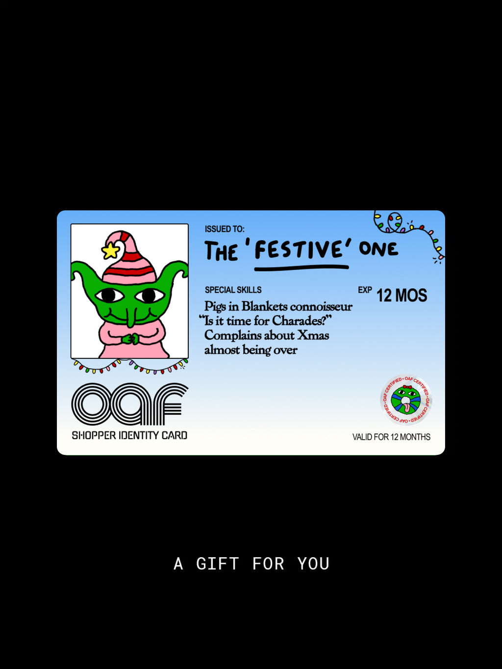 Gift card illustration