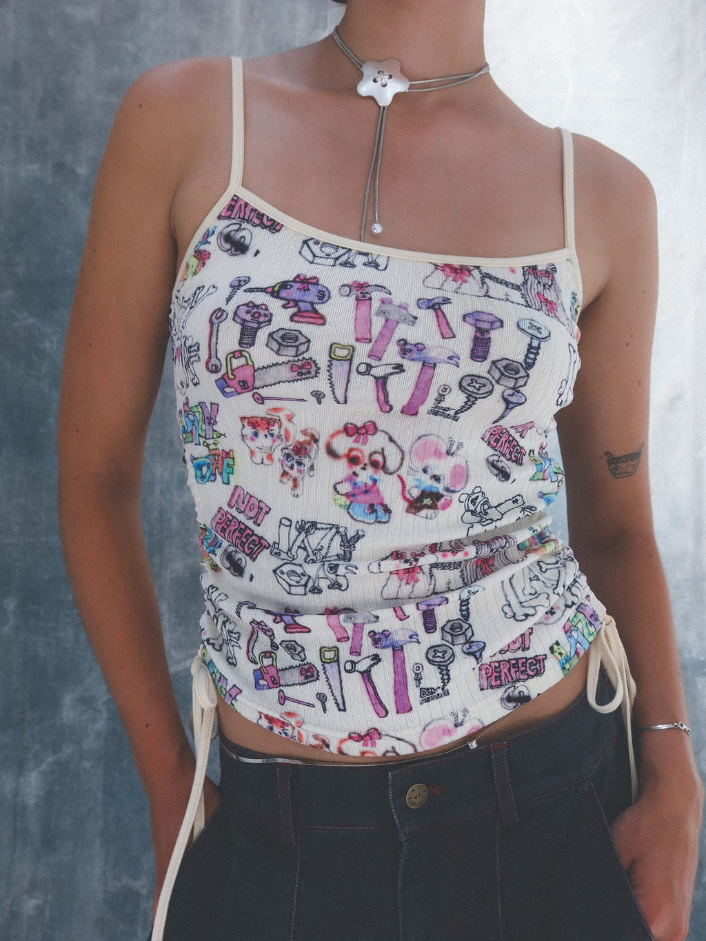 Not Perfect Ruched Vest