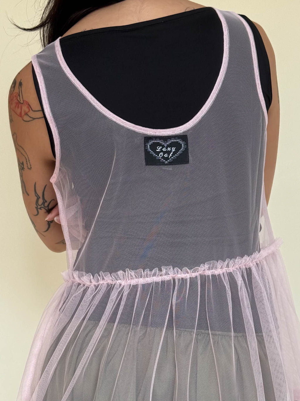 Pink Tulle Chuck On Dress