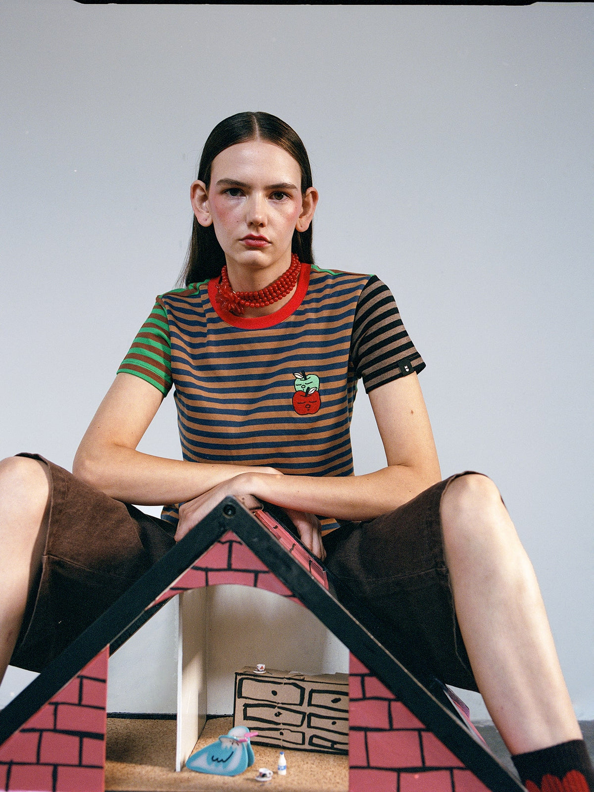 Stripey Fitted Tee