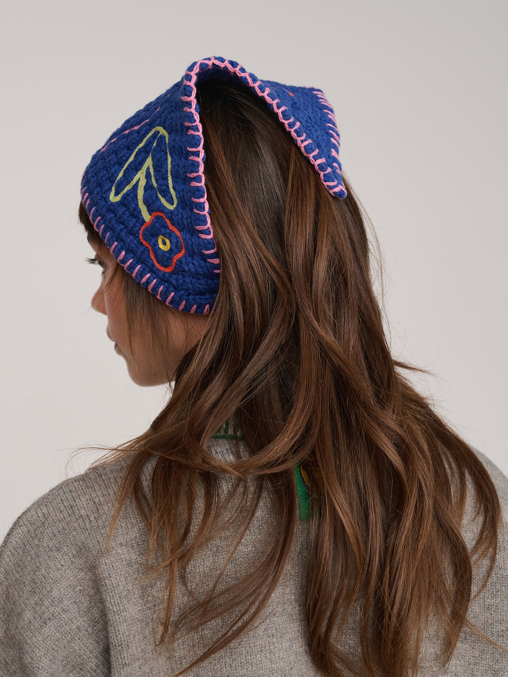 Bow Tie Crochet Style Bandana