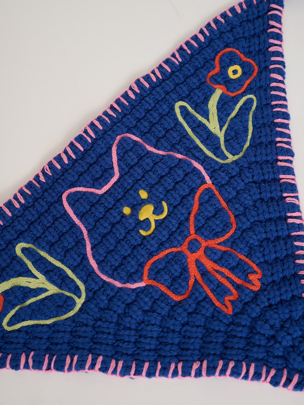 Bow Tie Crochet Style Bandana