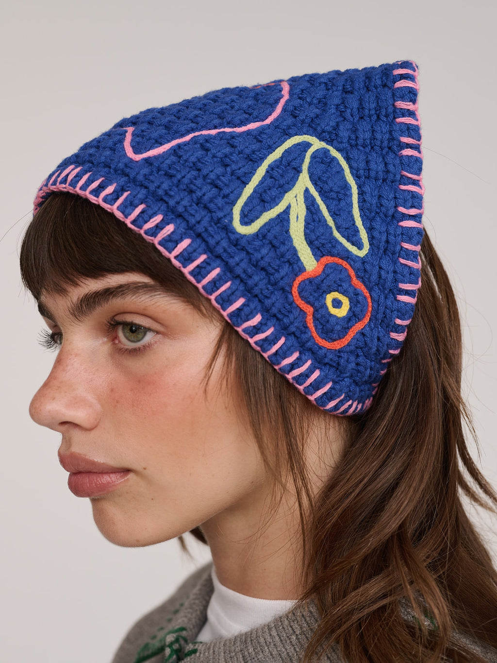 Bow Tie Crochet Style Bandana