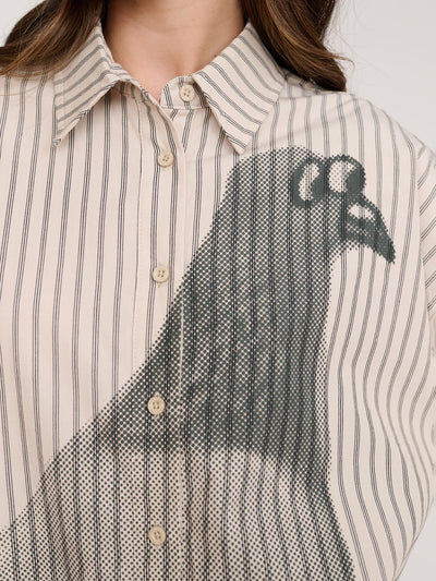 Pigeon Striped Long Sleeve Shirt