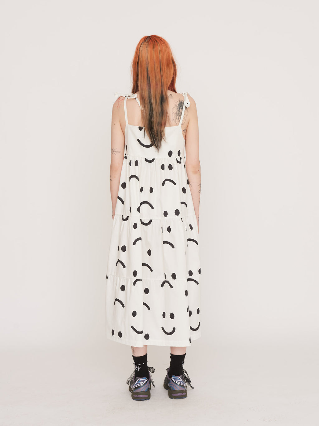 Happy Sad White Smock Dress Lazy Oaf Happy Sad White Smock Dress Lazy Oaf