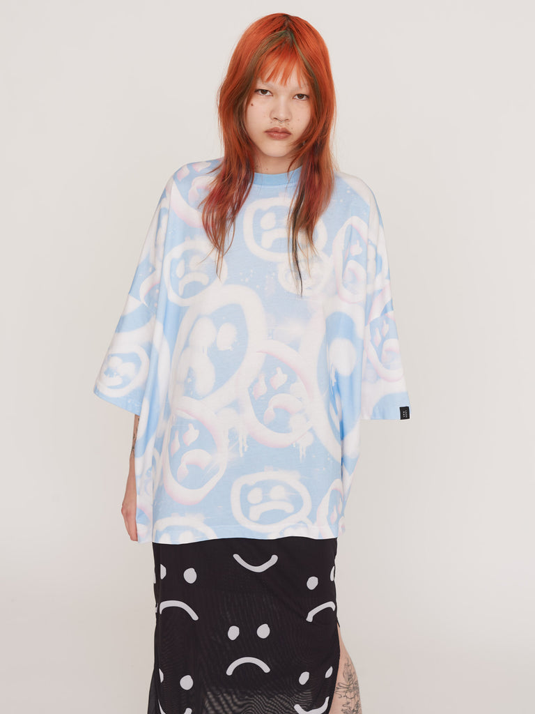 Drippy Spray Face Oversized T-Shirt – Lazy Oaf