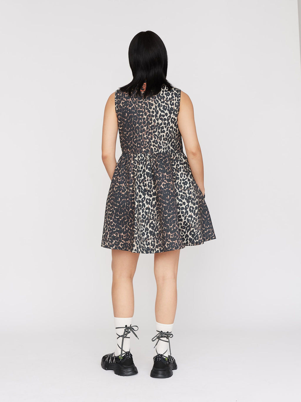 Talusa L S Birdy Dress Black Aop