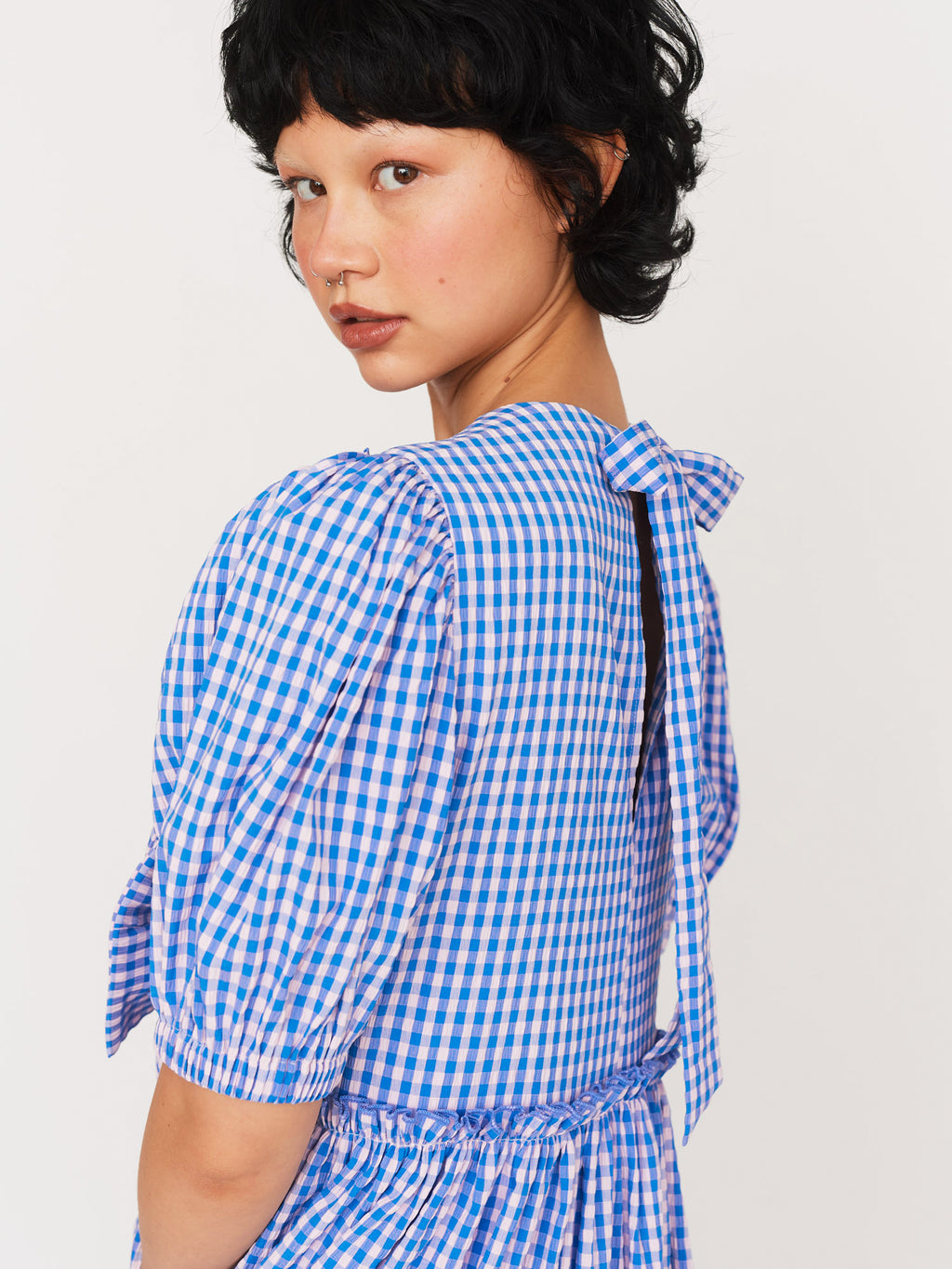 Picnic Bow Smock Dress Lazy Oaf Picnic Bow Smock Dress Lazy Oaf