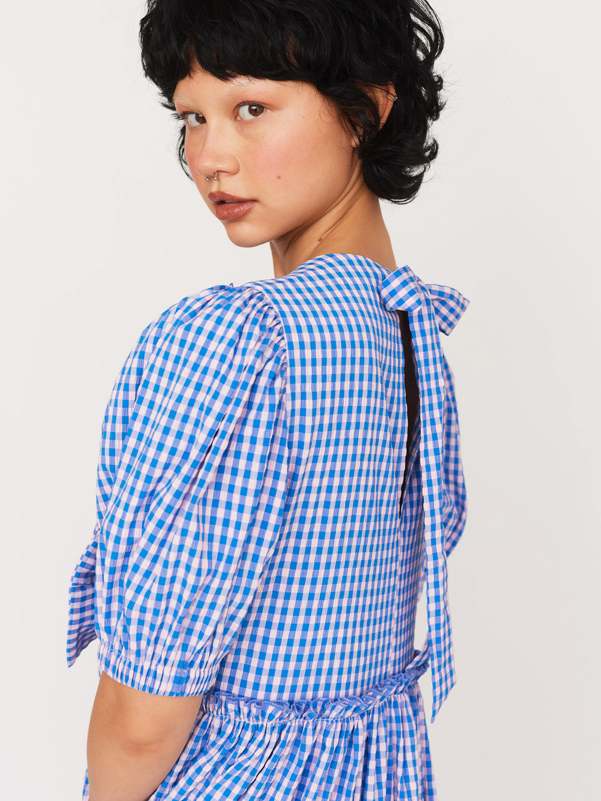 Picnic Bow Smock Dress