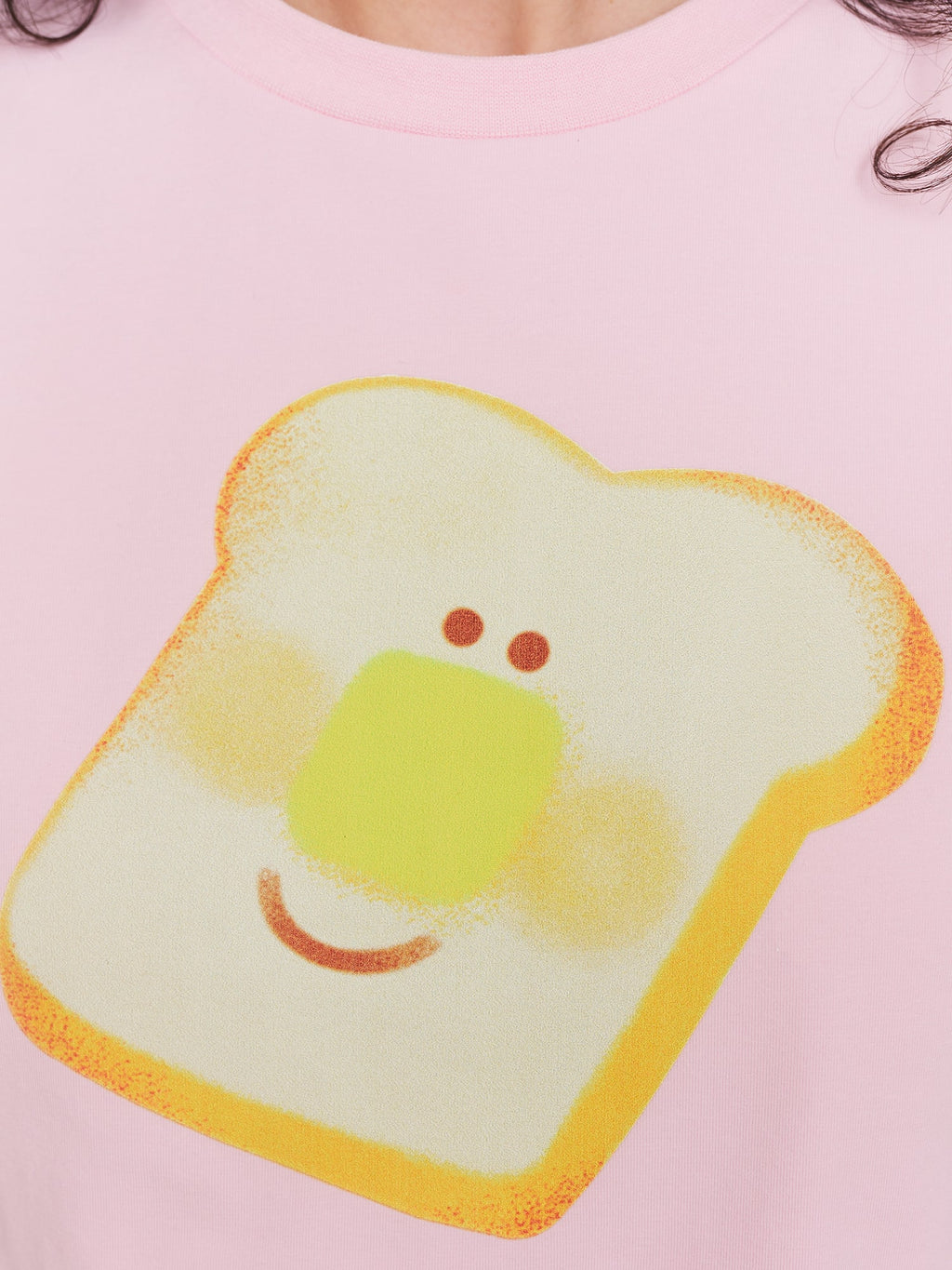 Happy Toast Guy Fitted Tee