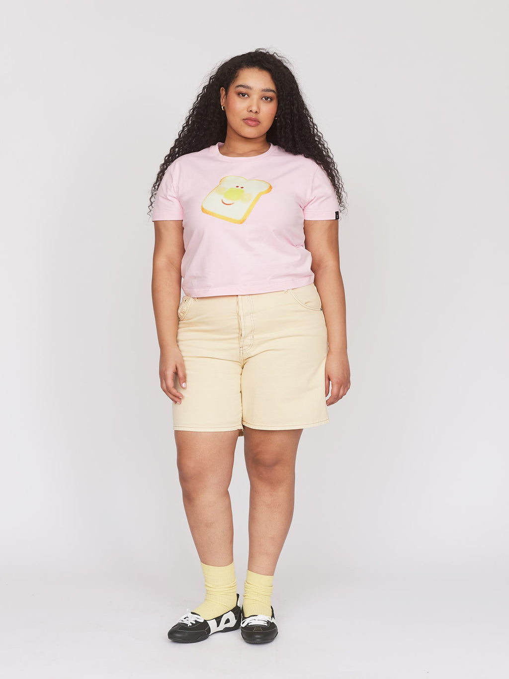 Happy Toast Guy Fitted Tee