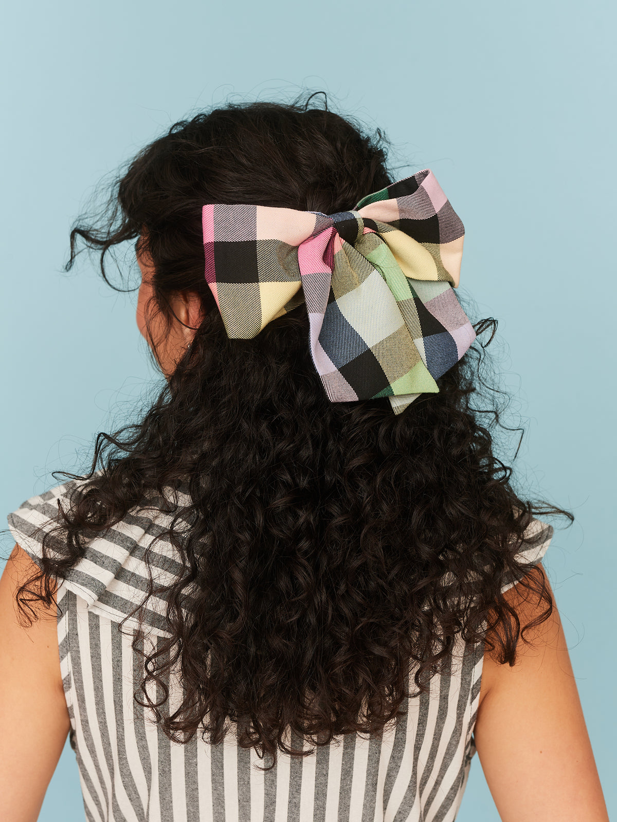 Checkmate Bow Hair Clip