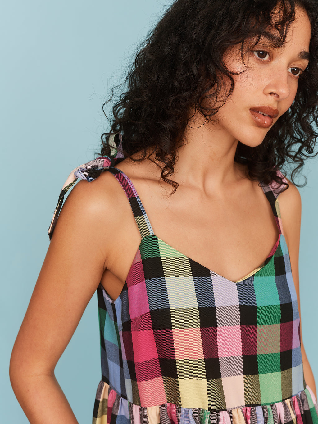 Checkmate Bow Strap Dress