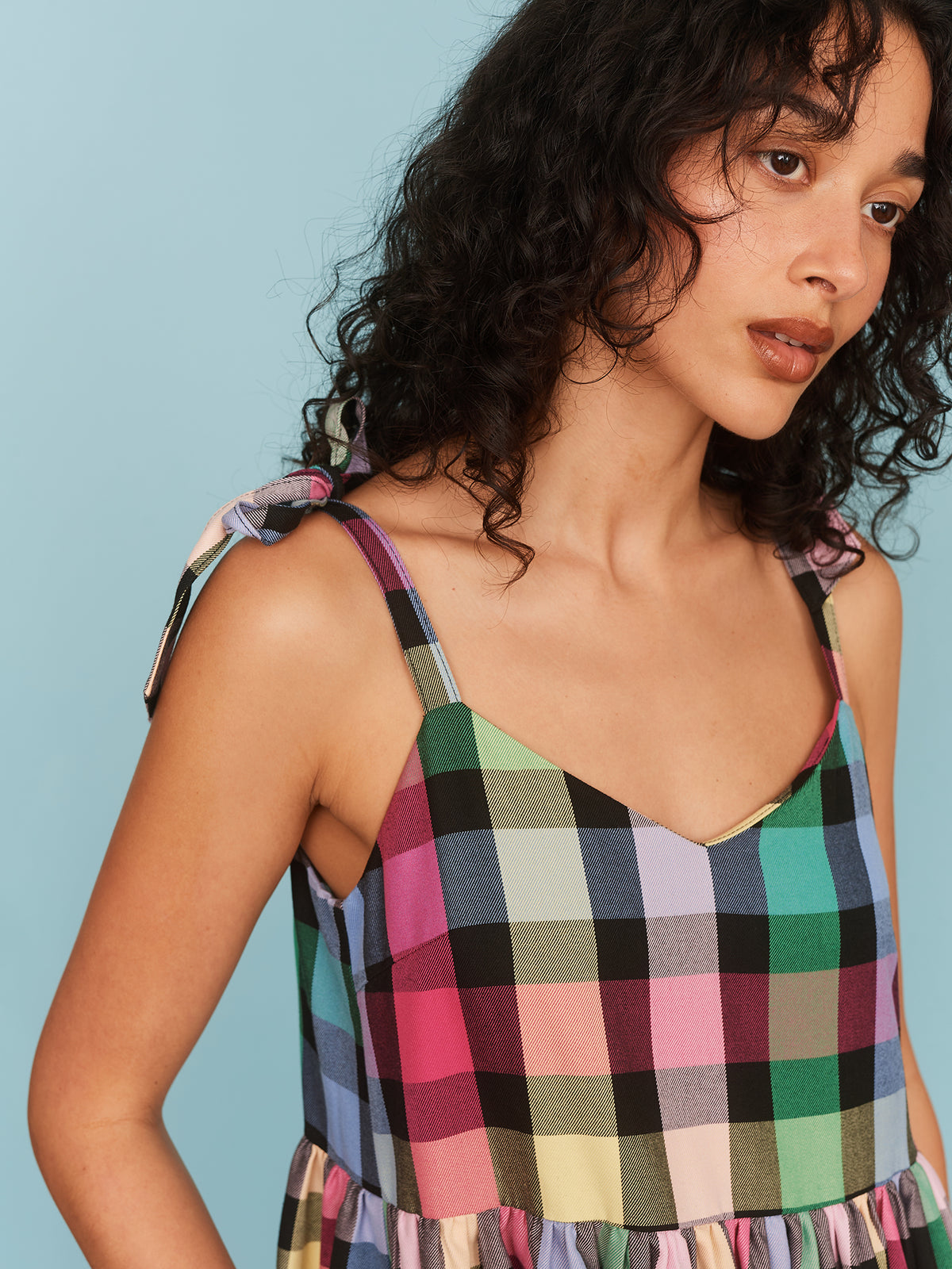 Checkmate Bow Strap Dress