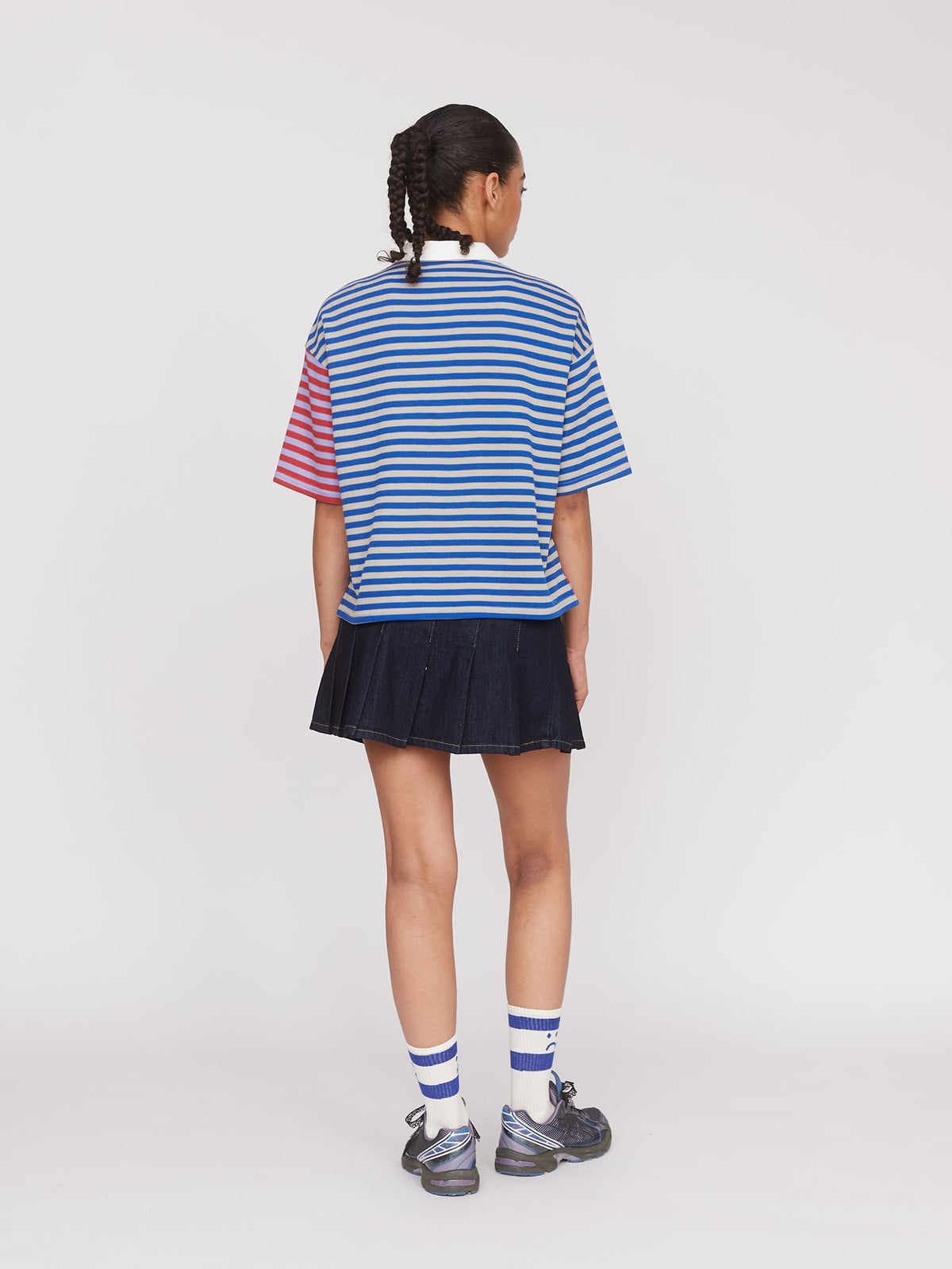 model:Irie B wears size S and is 5’9”