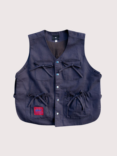 Bow Pocket Navy Gilet