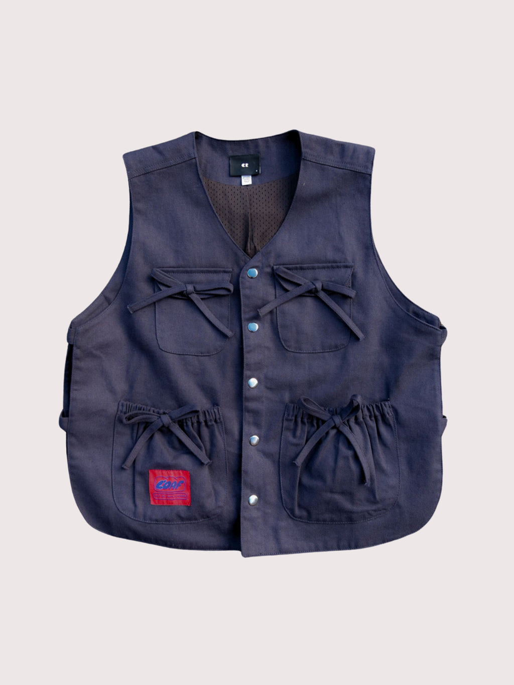 Bow Pocket Navy Gilet