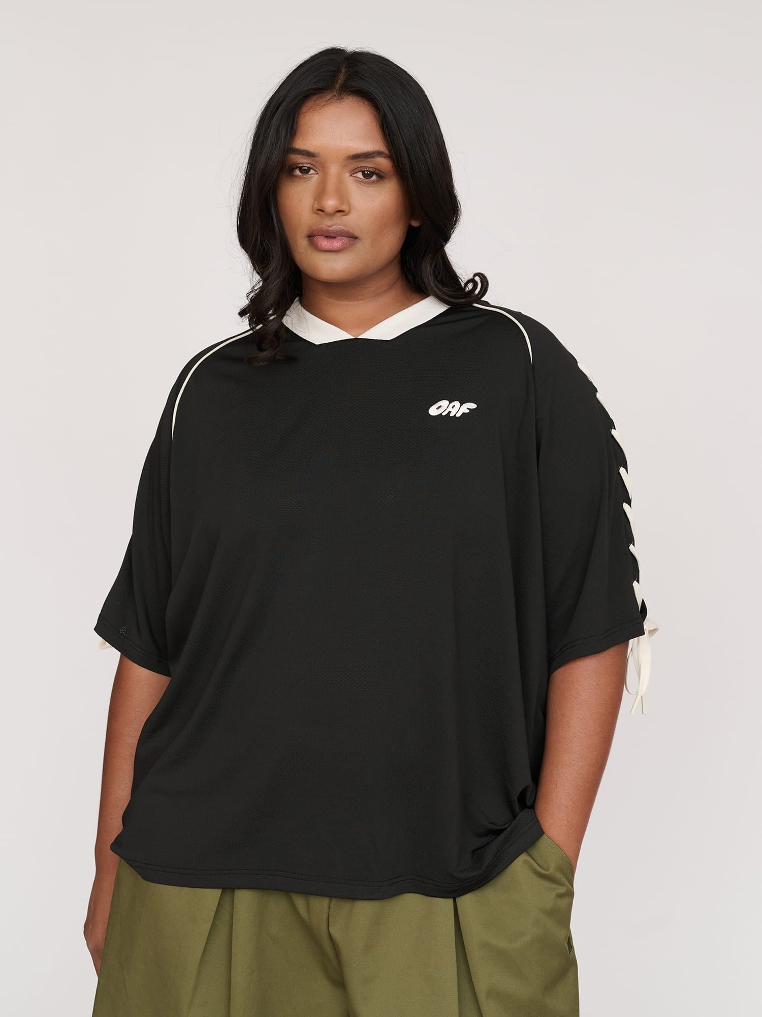 Mixed Emotions Football Top – Lazy Oaf