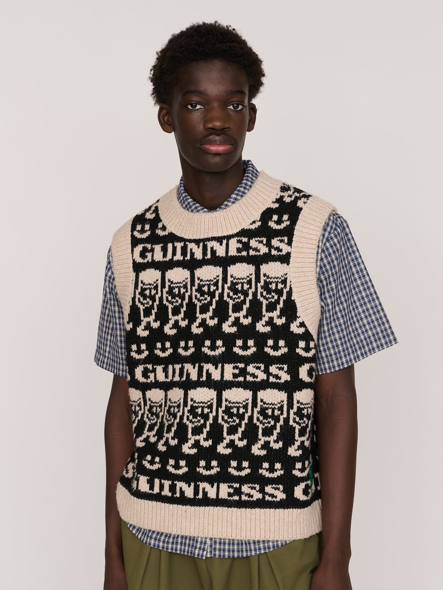 Guinness X Lazy Oaf Emotions Knitted Vest