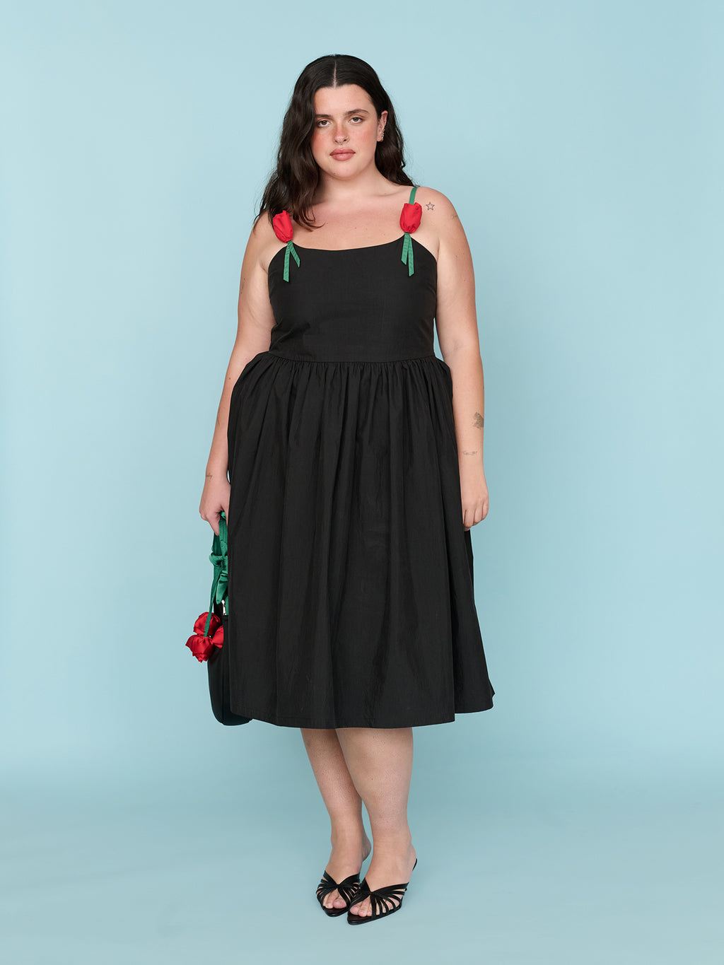ladies dresses midi length Tied In Bloom Midi Dress