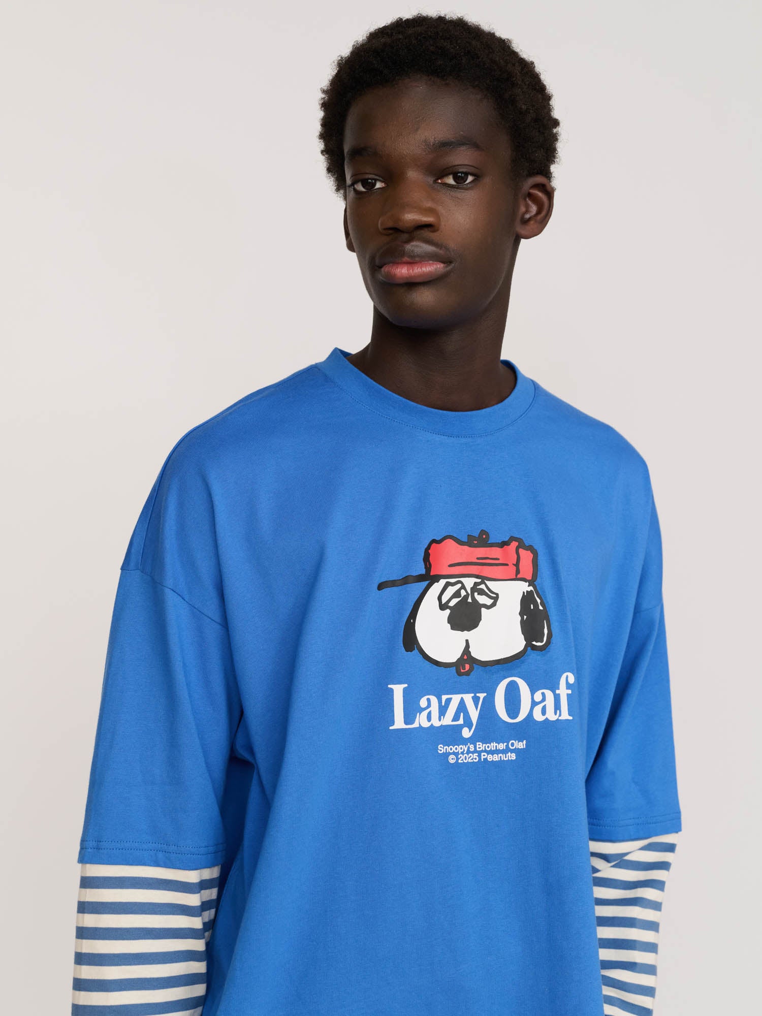 Lazy Oaf x Peanuts Olaf Striped Long Sleeve Top