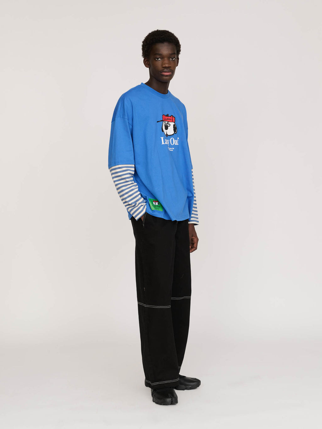 Lazy Oaf x Peanuts Olaf Striped Long Sleeve Top