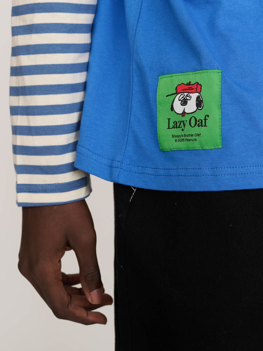 Lazy Oaf x Peanuts Olaf Striped Long Sleeve Top
