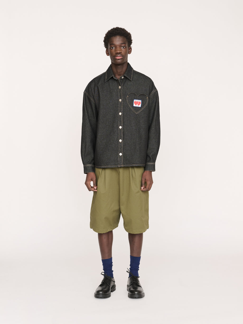 model:Elhadj wears size L and is 6’1”