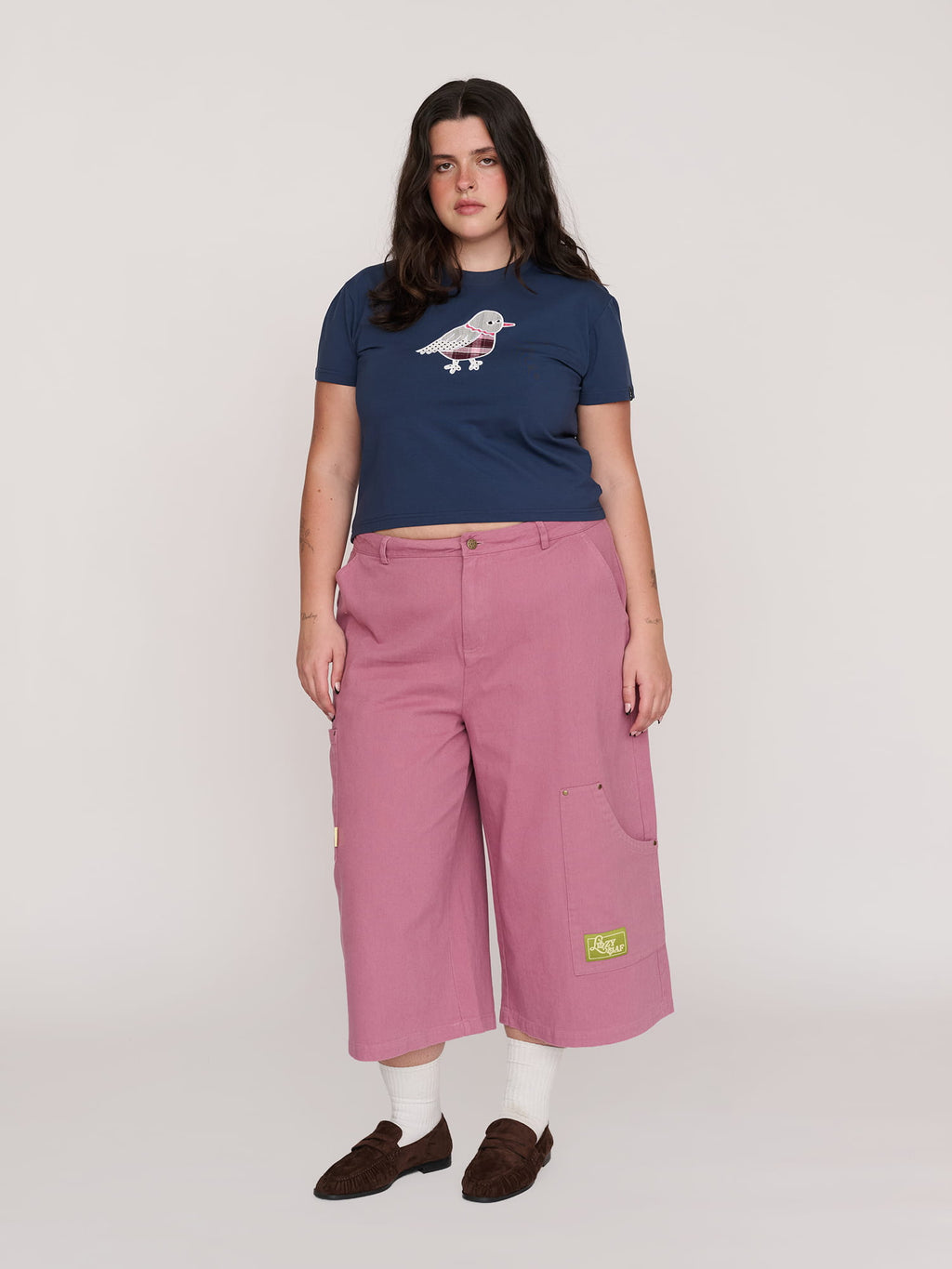 model:Bella wears size XXL and is 5’10”